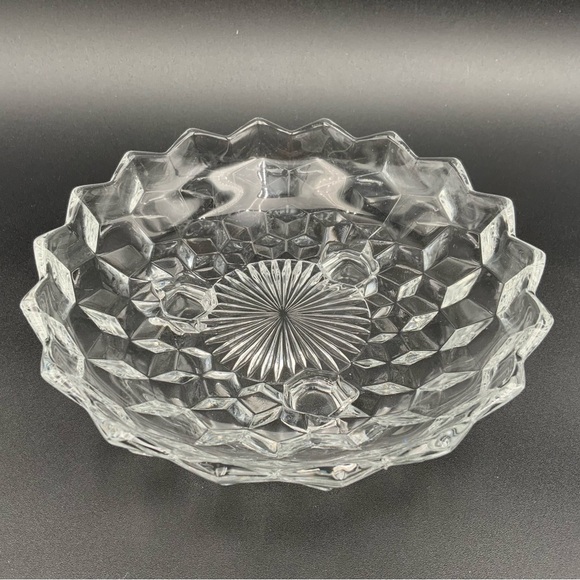 Fostoria Other - Fostoria Glass American 3-Toed Footed 7" Round Bon Bon Candy Dish Bowl Vintage